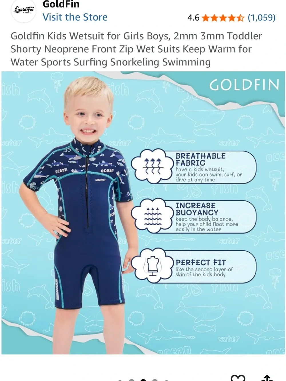 Boys wetsuit